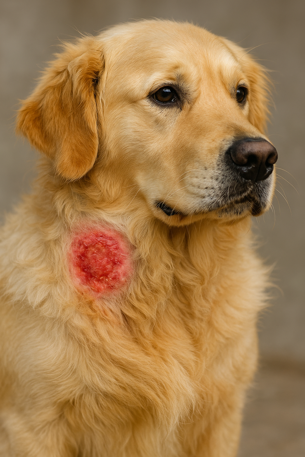 hot spot chien : la solution est le produit white winkle chez toutou santé 